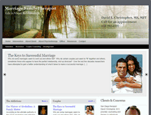 Tablet Screenshot of marriagefamilytherapist.com